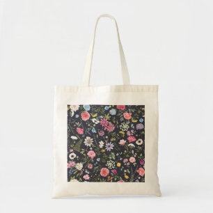 Aquarellblume: sanftes Sommermuster. Tragetasche