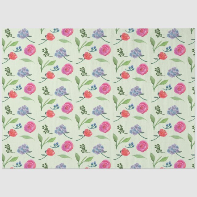 Aquarellblume Seidenpapier (Vorderseite)