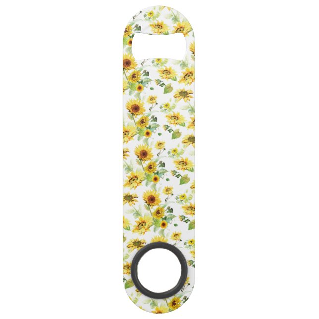 Aquarellblume Speed Flaschenöffner (Vorderseite)