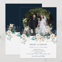 Aquarellblume tief im Traum Foto Hochzeit