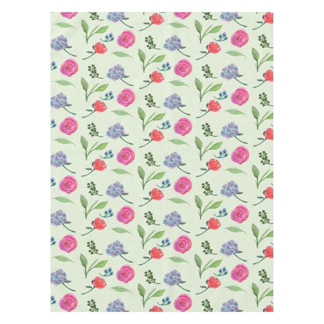 Aquarellblume Tischdecke (Vorderseite)