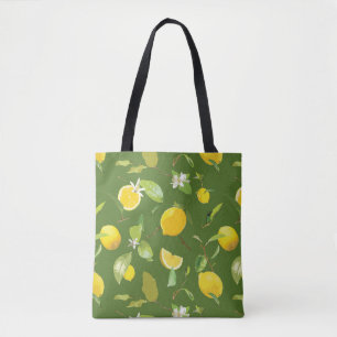 Aquarellblume und Blätter 5 Tasche