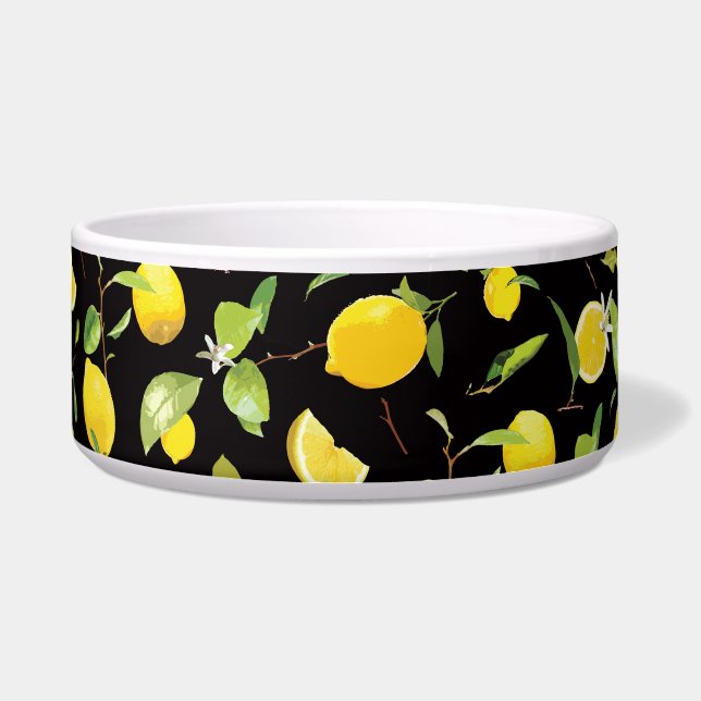 Aquarellblume und Blätter Napf (Vorderseite)