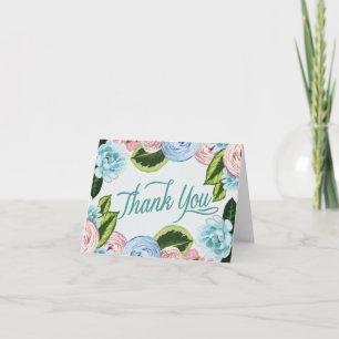 Aquarellblume Vielen Dank Ihr Hinweis Karten 2
