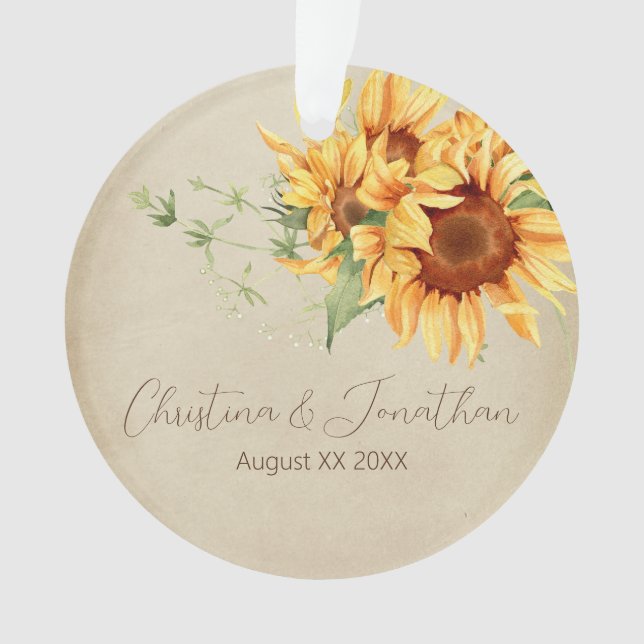 Aquarellblumen auf verblasstem Pergament Ornament (Vorderseite)
