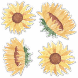 Aquarellblumen Aufkleber