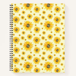 Aquarellblumen Blumenmuster Notizbuch