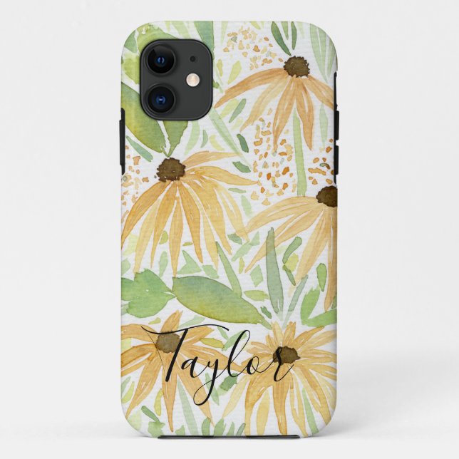 Aquarellblumen, Botanische Kunst Case-Mate iPhone Hülle (Rückseite)