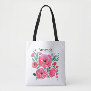 Aquarellblumen, Bouquet 2. Tasche