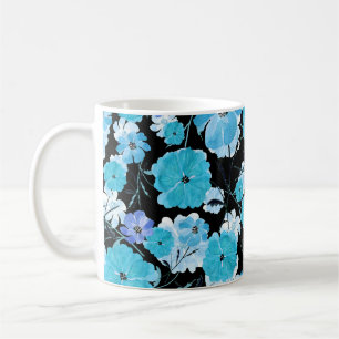 Aquarellblumen: Ein zartes Gewebe Kaffeetasse