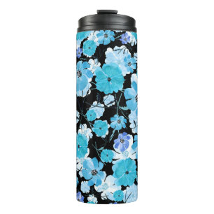 Aquarellblumen: Ein zartes Gewebe Thermosbecher
