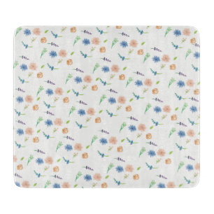 Aquarellblumen Einfache Blume Schneidebrett