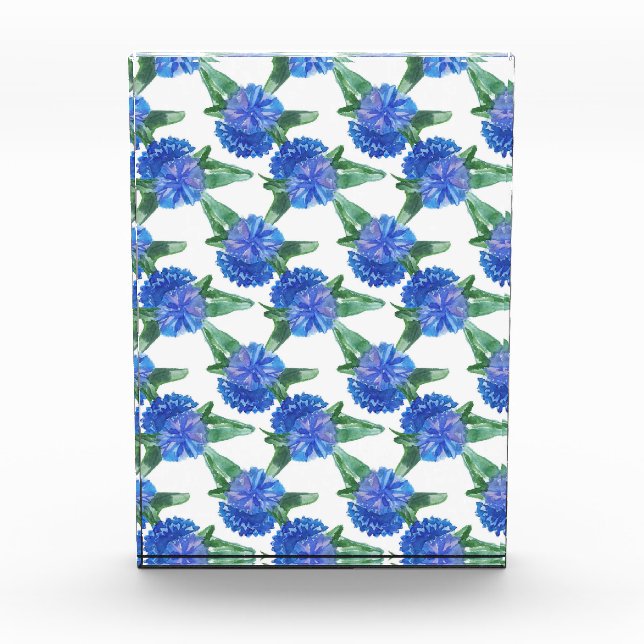 Aquarellblumen Fotoblock (Vorderseite)
