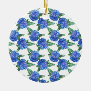 Aquarellblumen Keramik Ornament