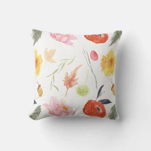 Aquarellblumen Kissen