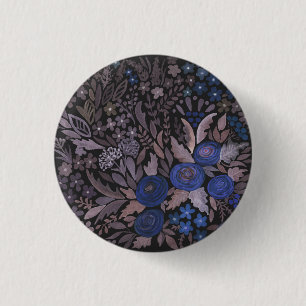 Aquarellblumen kleine Blume Rose Seefahrt braun l Button