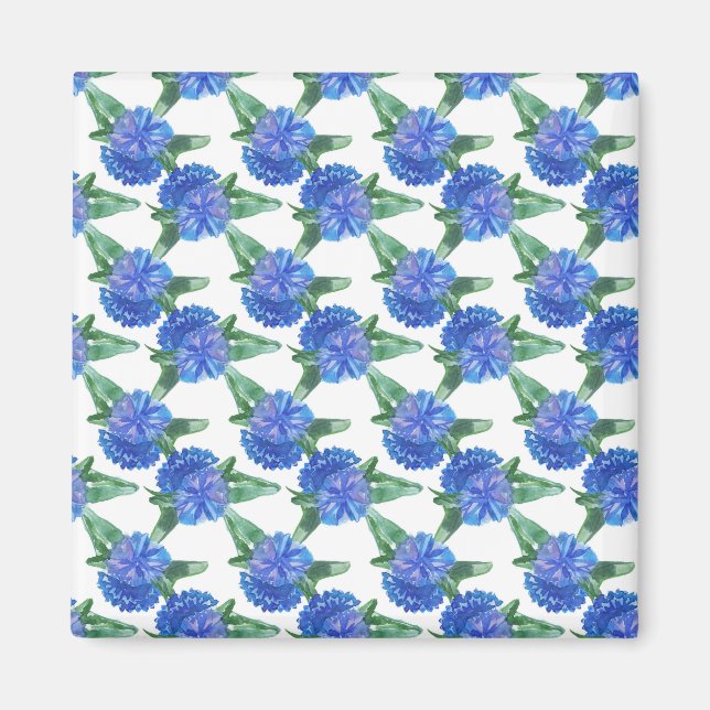 Aquarellblumen Magnet (Vorne)