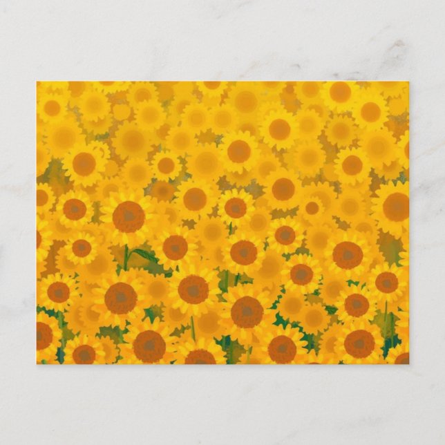 Aquarellblumen Postkarte (Vorderseite)