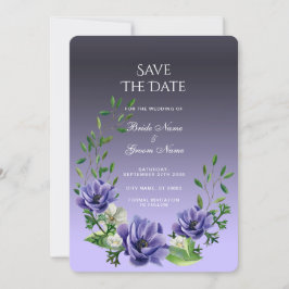 Aquarellblumen Save the Date