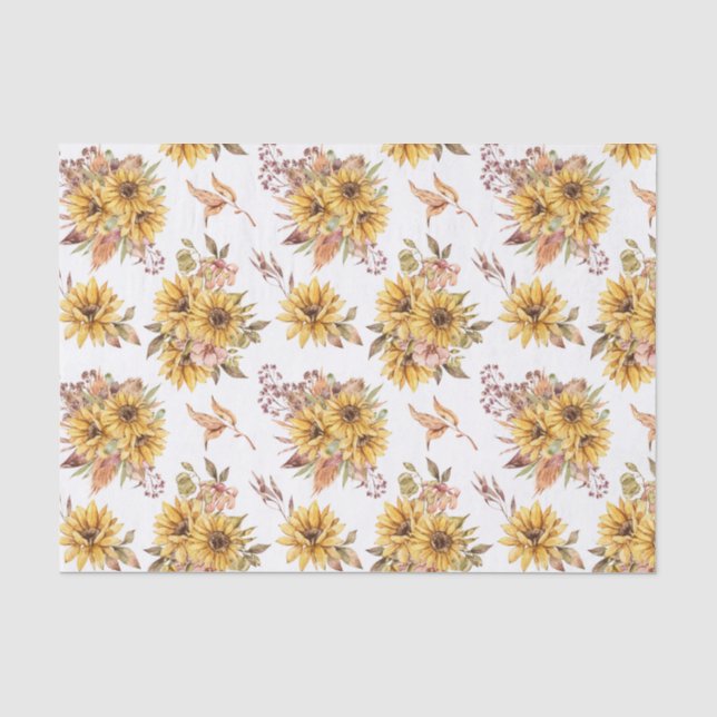 Aquarellblumen Seidenpapier (Vorderseite)
