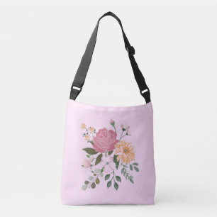 Aquarellblumen Tragetaschen Mit Langen Trägern