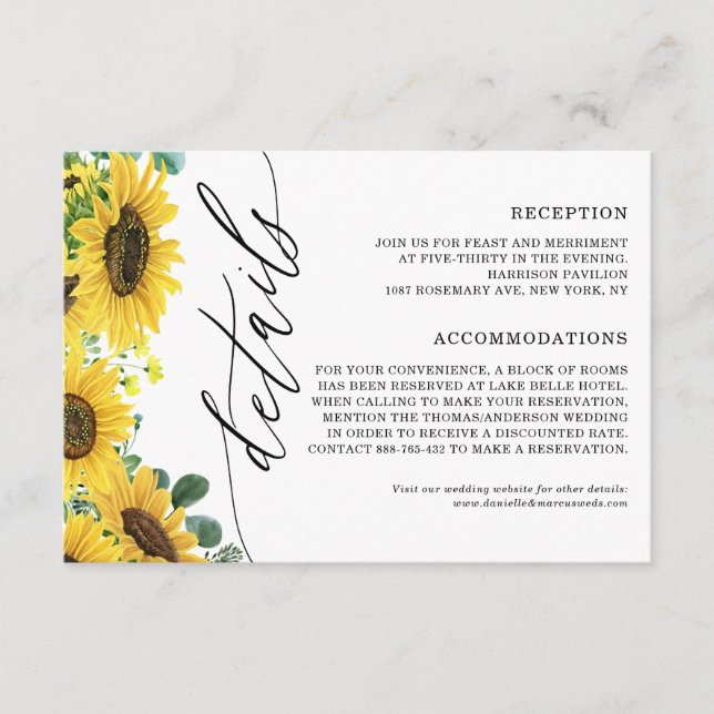 Aquarellblumen und Eukalyptus-Hochzeitsstipps Begleitkarte (Vorderseite)
