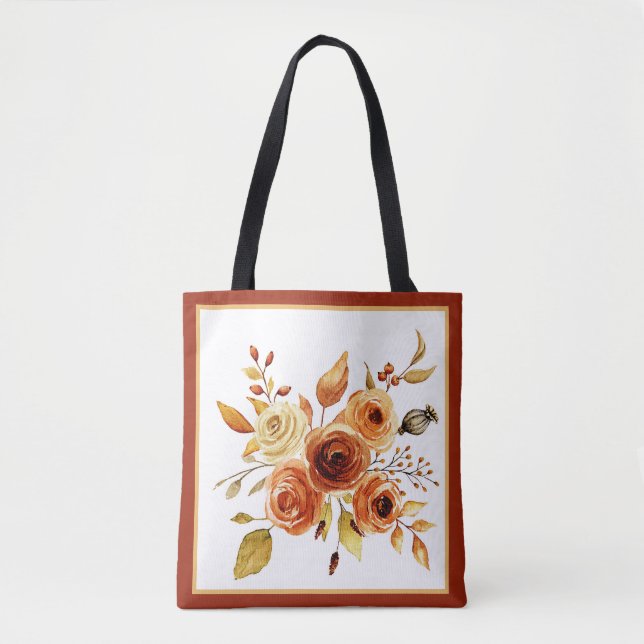 Aquarellblüte Tasche (Vorderseite)