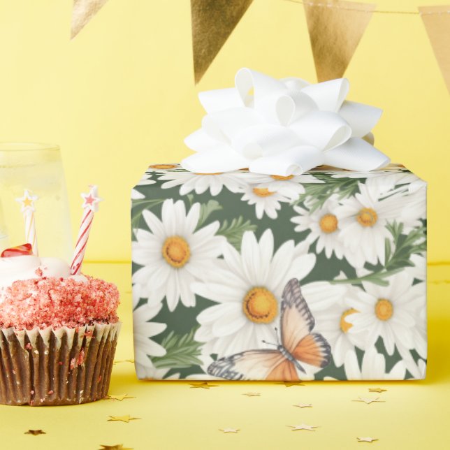 Aquarellblüten Geschenkpapier (Geburtstagsparty)