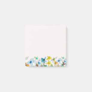 Aquarellblüten Post-it Klebezettel