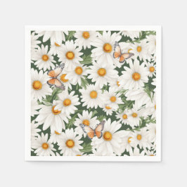 Aquarellblüten Serviette