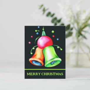 Aquarellblüten - Weihnachtskarte Feiertagskarte