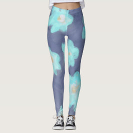 Aquarellblütenblütenblütenblütenblütenblütenblüten Leggings