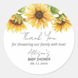 Aquarellblütengarten Bläsernneutrales Geschlecht Runder Aufkleber