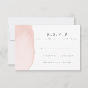 Aquarellblütenhochzeit R.S.V.P Antwortkarte RSVP Karte