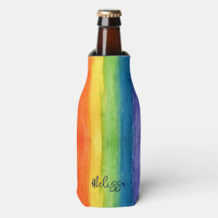 Aquarellbogen Personalisiert Modern Flaschenkühler