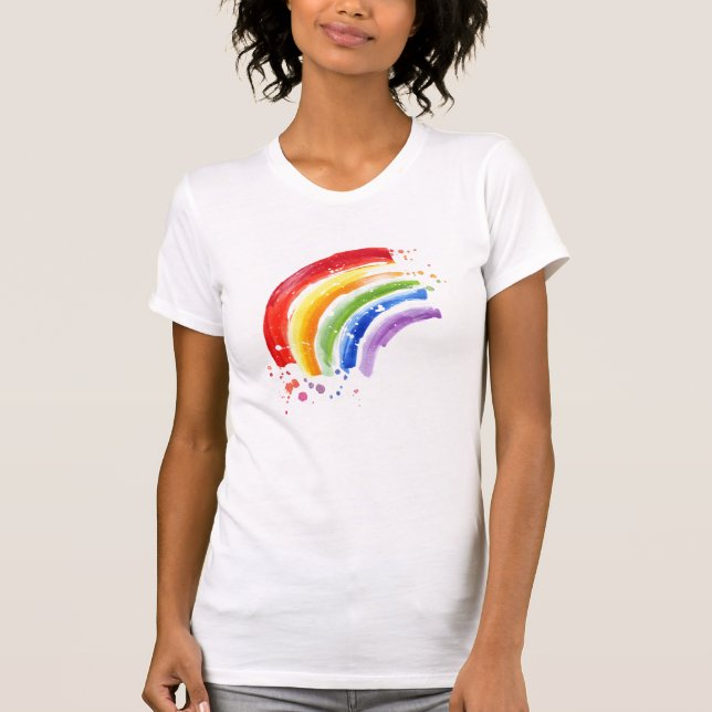Aquarellbogen T-Shirt (Vorderseite)