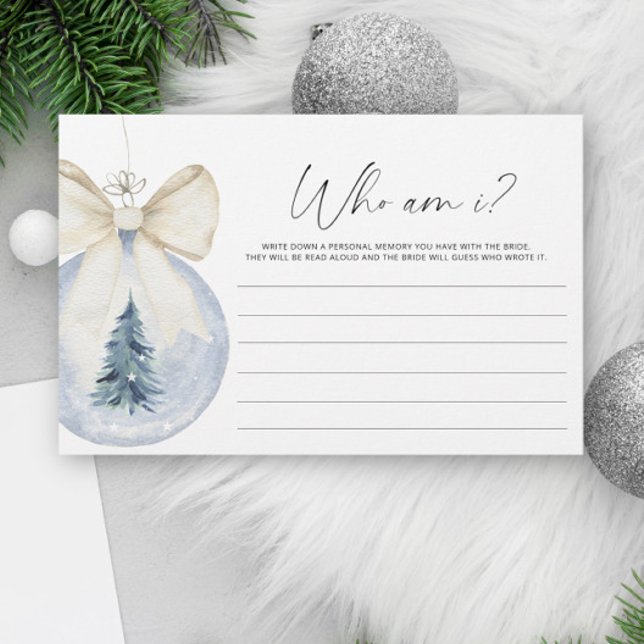 Aquarellbogen Winter Wer bin ich Brautparty Briefpapier (Von Creator hochgeladen)