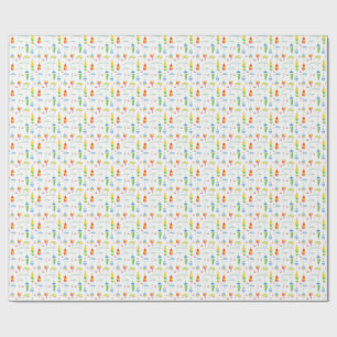 Aquarellbojen und Köder Geschenkpapier