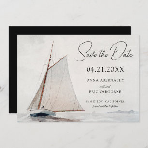 Aquarellboot Save the Date
