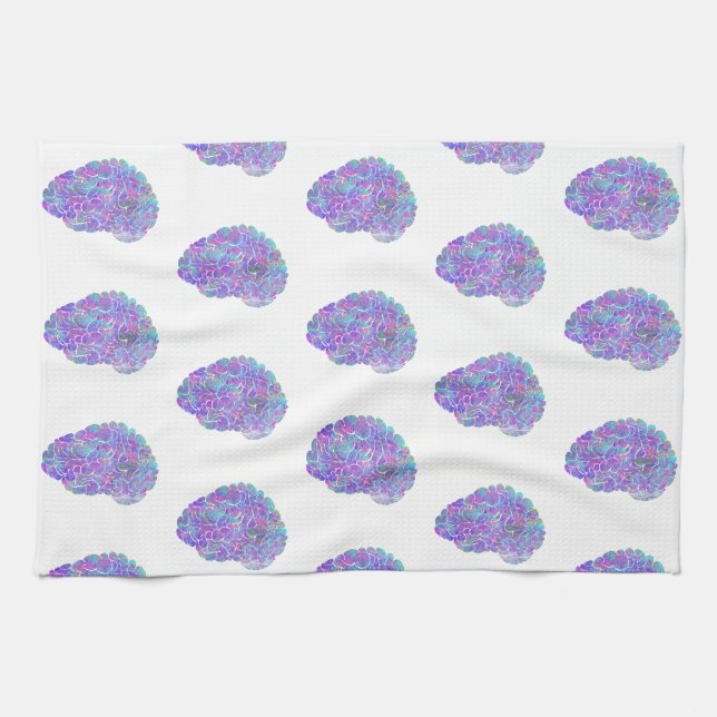 Aquarellbran Geschirrtuch (Horizontal)