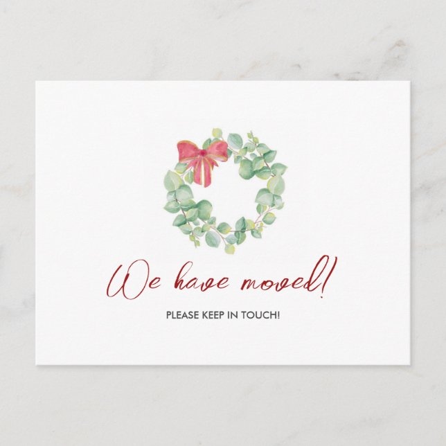 Aquarellbrand Wir haben Weihnachts-Postkarte versc Postkarte (Vorderseite)