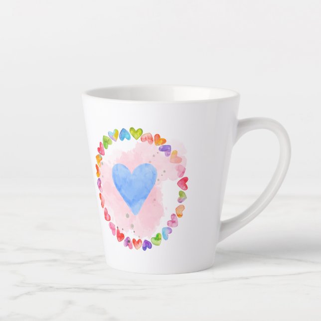 Aquarellbrunnenbogen-Tasse Milchtasse (Rechts)