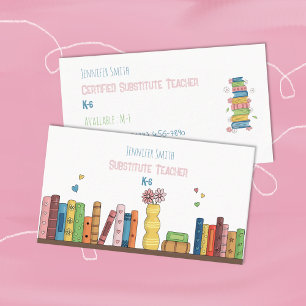 Aquarellbücher ersetzen Visitenkarten von Lehrern Visitenkarte