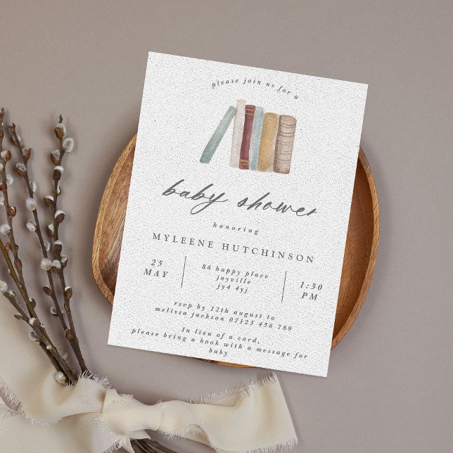 Aquarellbücher Kinderdusche Einladung (Von Creator hochgeladen)