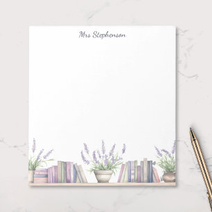 Aquarellbuchliebhaber Lavendelblüten  Notizblock