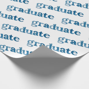 Aquarellbuchstaben Graduate Geschenkpapier