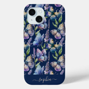 Aquarellbutterfisch Wisteria Blume Individuelle Na Case-Mate iPhone Hülle