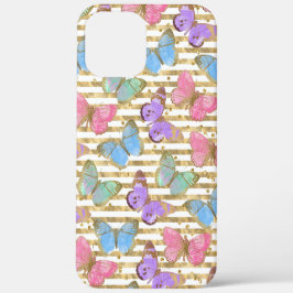 Aquarellbutterfische Gold-Glitzer Case-Mate iPhone Hülle