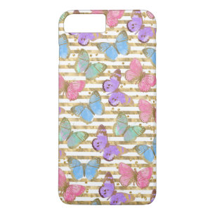Aquarellbutterfische Gold-Glitzer Case-Mate iPhone Hülle