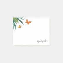 Aquarellbutterfische mit grünen Folien